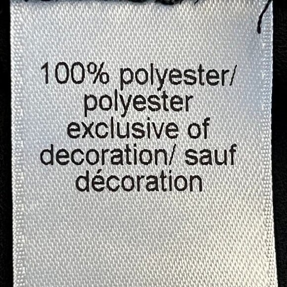 Maurices Black Sheer Beaded And Lace Back Zip Sleeveless Blouse Size Med - Picture 6 of 7